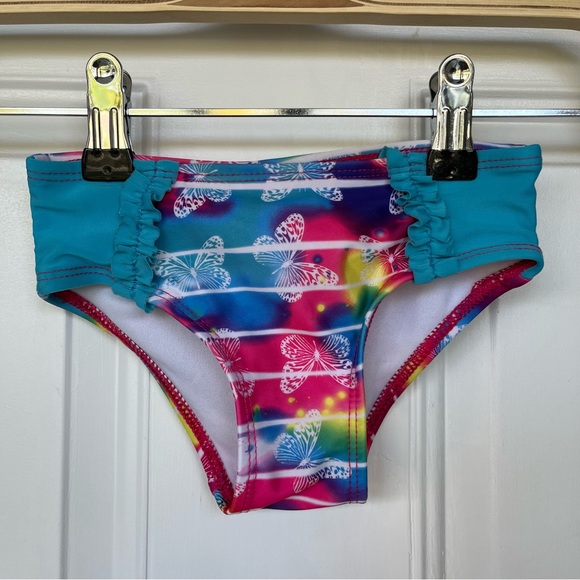 •OP• Girls Two Piece Rashguard Swimsuit - Size 2T - Picture 3 of 8